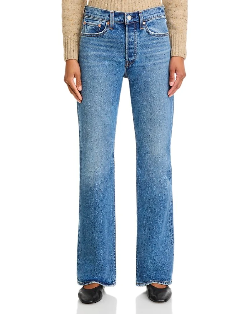 Wedgie High Rise Boot Cut Stretch Jeans Fair Point