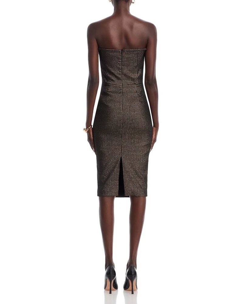 Lena Notch Neck Sheath Dress
