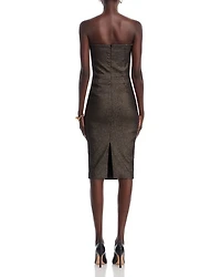 Lena Notch Neck Sheath Dress