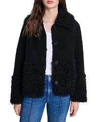 Maje Gipette Faux Fur Jacket