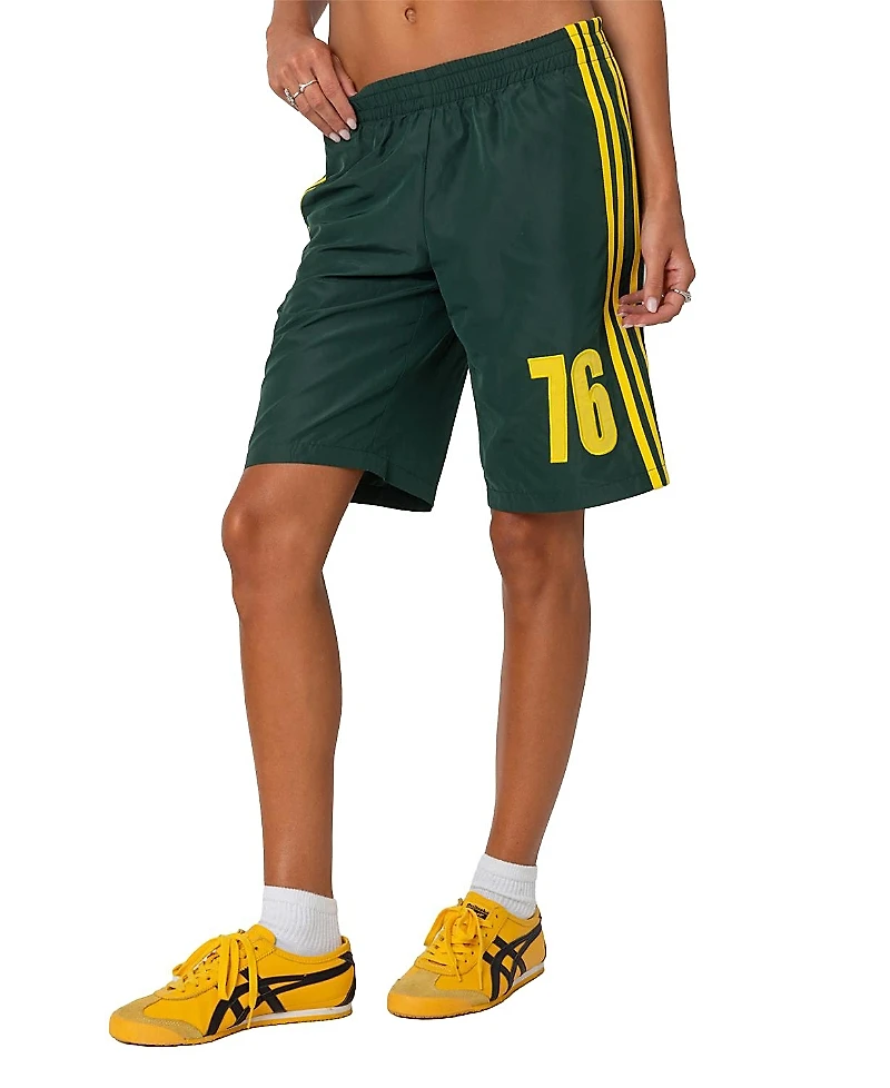 Edikted 76 Nylon Bermuda Shorts