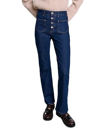 Maje Passionbrut Straight Leg Jeans