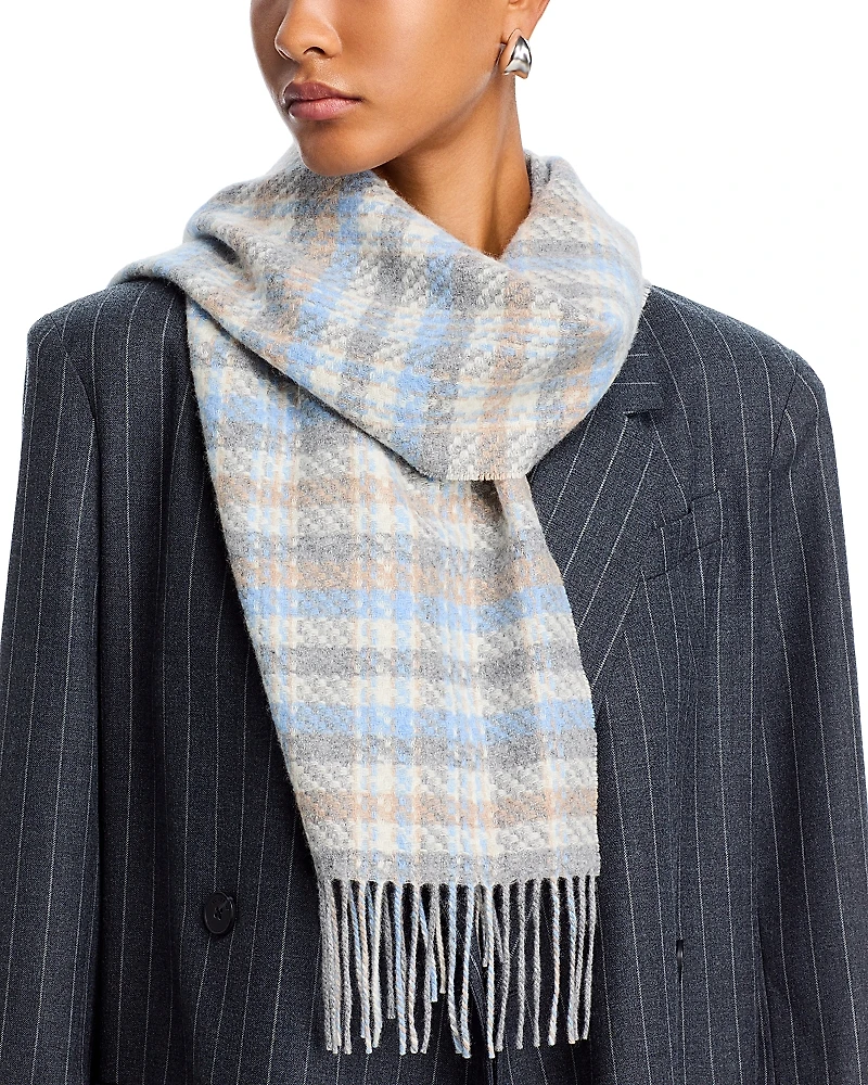 C by Bloomingdale's Cashmere Tweed Plaid Scarf - Exclusive