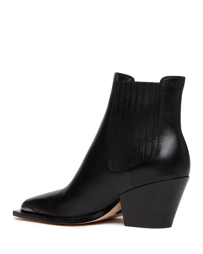Women's Lyra Pointed Toe Stretch Block Heel Ankle Boots