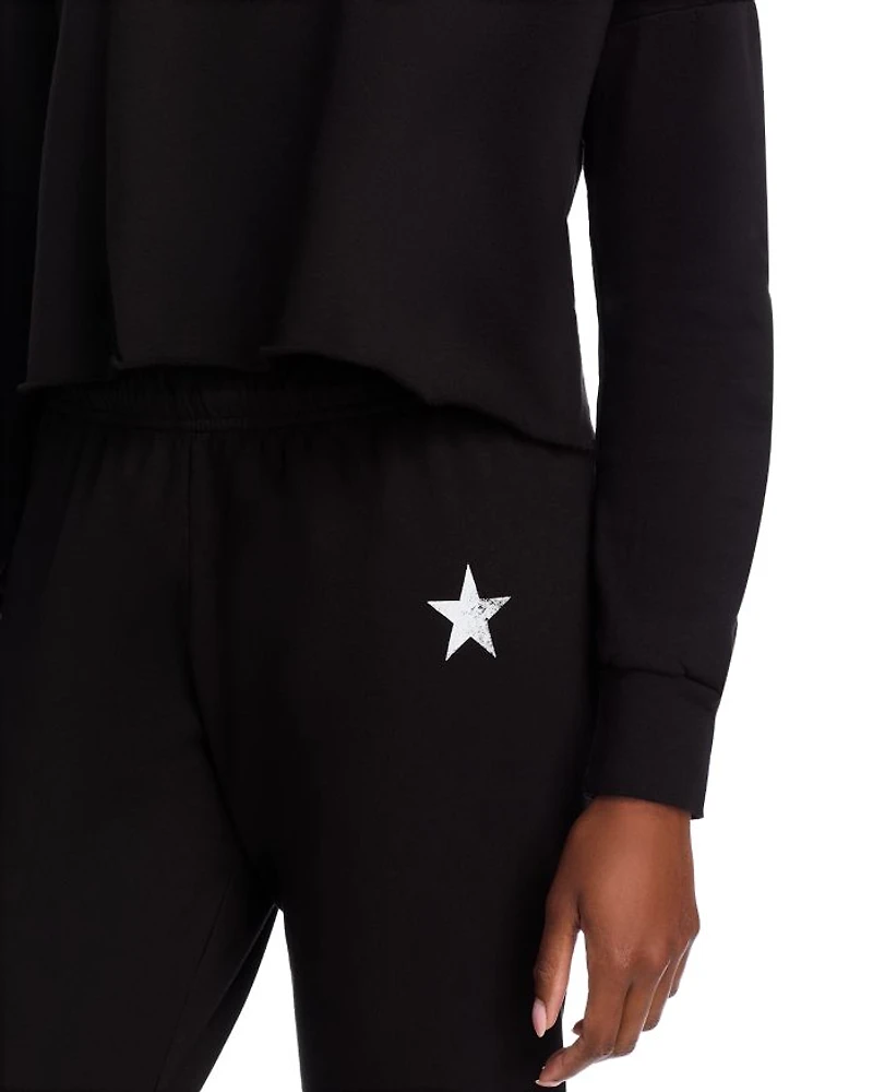 Tessa Cropped Raw Hem Pullover Sweatshirt - Exclusive