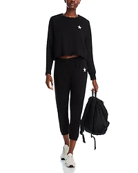 Tessa Cropped Raw Hem Pullover Sweatshirt - Exclusive