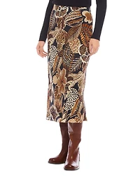 Printed Midi Skirt