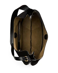 Polo ID Large Suede Shoulder Bag