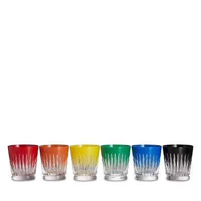 New Year Firework Tumbler Glasses, Set of 6 Mixed