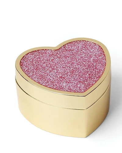 Sitting Pretty Pink Glitter Heart Box