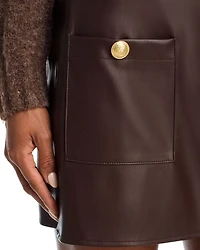 Truman Faux Leather Mini Skirt - Exclusive
