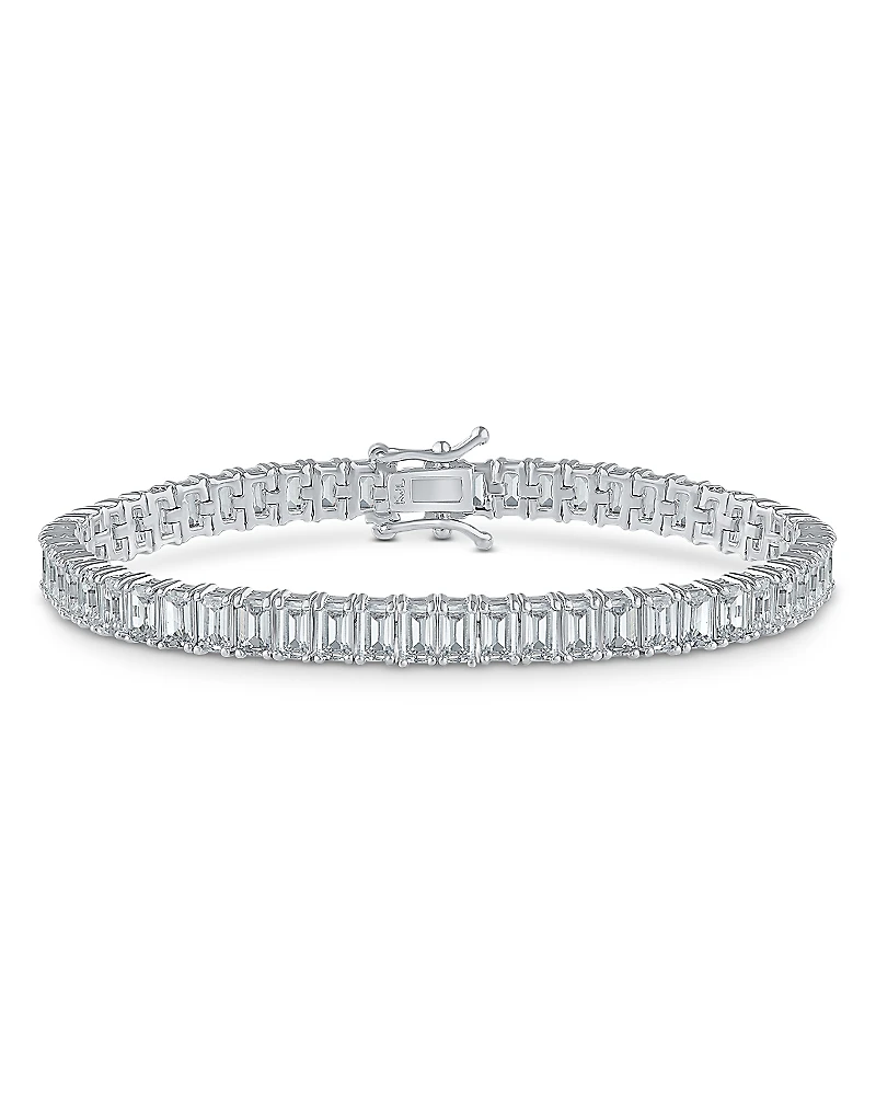 Kenneth Jay Lane Emerald Cut Cubic Zirconia Tennis Bracelet