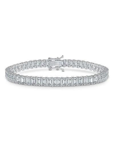 Kenneth Jay Lane Emerald Cut Cubic Zirconia Tennis Bracelet