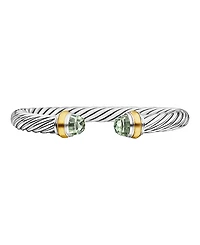 David Yurman Cable Classics Bracelet with Prasiolite and 14K Yellow Gold