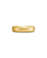 Men's 18K Yellow Gold Wedding Beveled Bands