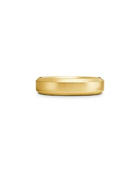 David Yurman Men's 18K Yellow Gold Beveled Polished Band