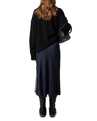 Jayla Jacquard Silk Skirt
