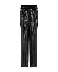 Belted Micro Sequin Trousers