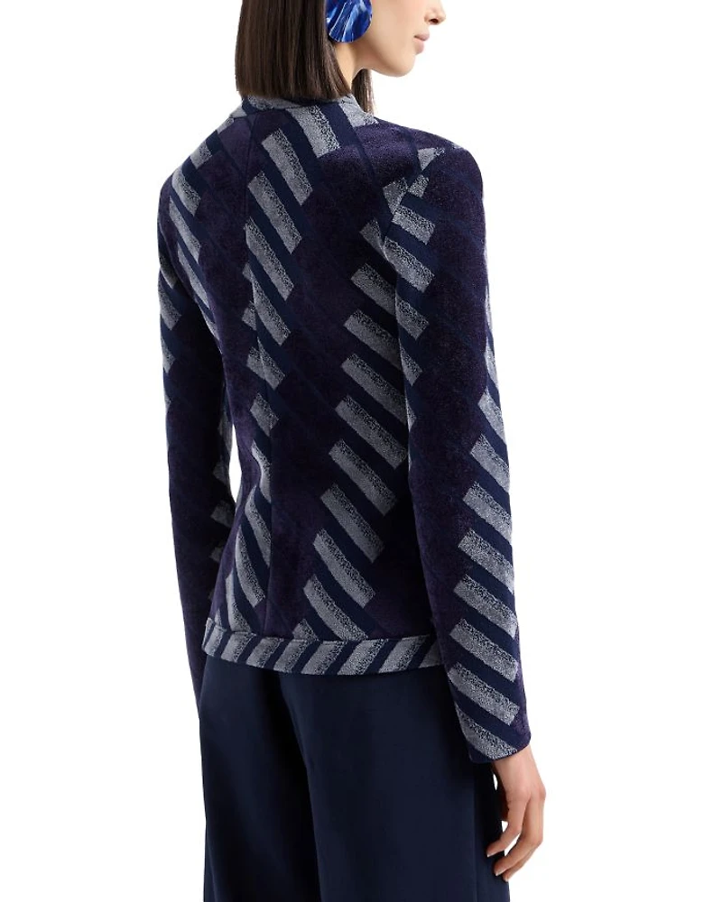 Geometric Chenille Jacket