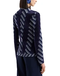 Geometric Chenille Jacket