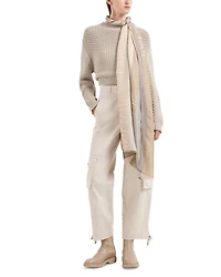 Seamless Plain Knit Crewneck Sweater