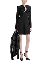 Rhinestone Moon Mini Dress