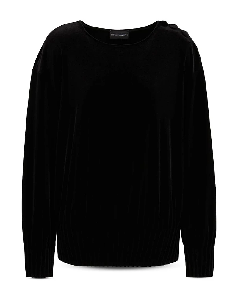 Chenille Pullover Sweatshirt