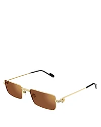 Cartier Premiere De Cartier Rectangle Sunglasses, 54mm