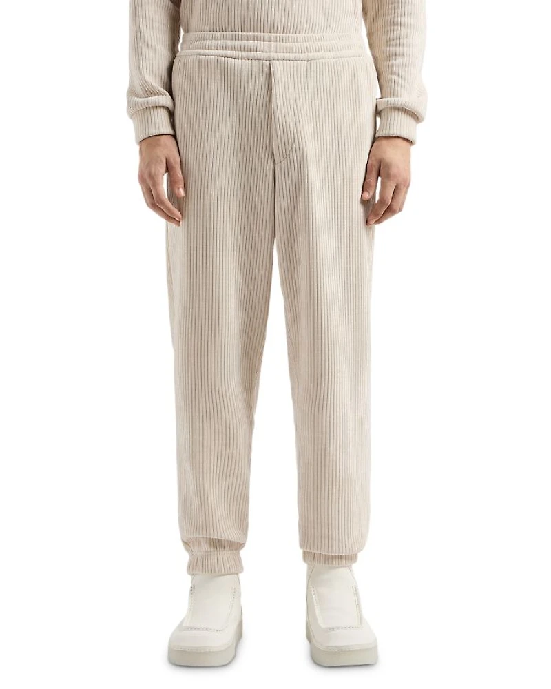 Ribbed Velvet Regular Fit Joggers