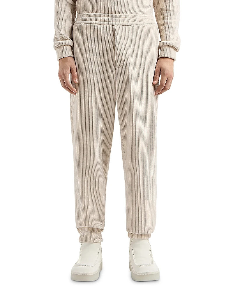 Emporio Armani Ribbed Velvet Regular Fit Joggers