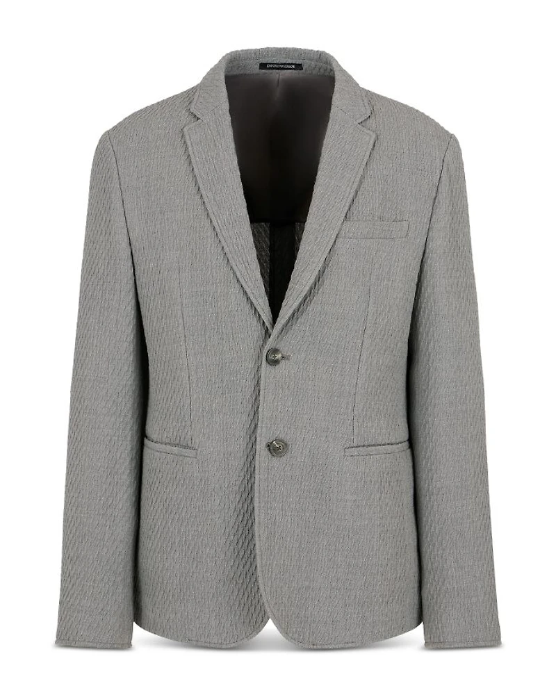 Textured Stretch Blazer