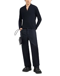 Rib Knit Quarter Zip Sweater