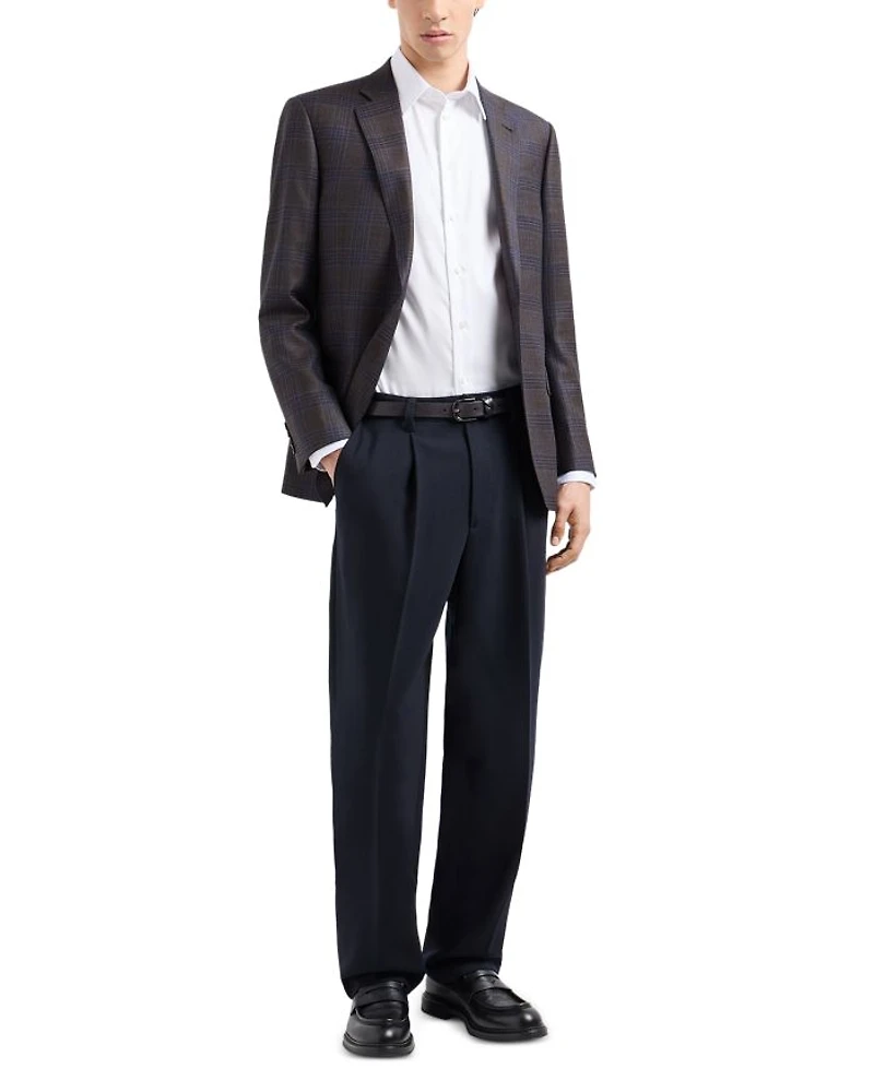 Plaid Wool Blazer