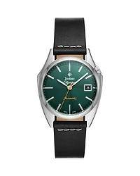 Dress Olympos Automatic Leather Watch, 37mm