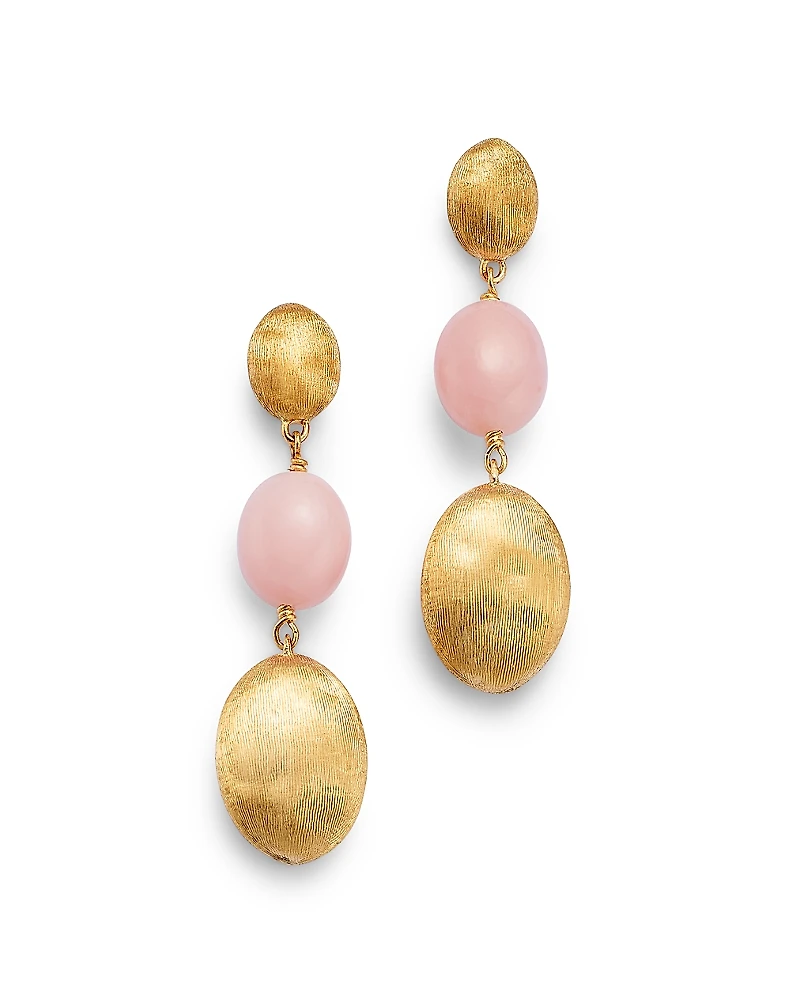 Marco Bicego 18K Yellow Gold Siviglia Three Oval Drop Earrings - Exclusive