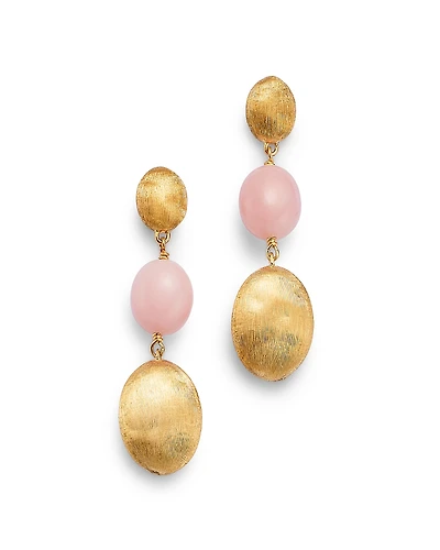 Marco Bicego 18K Yellow Gold Siviglia Three Oval Drop Earrings - Exclusive