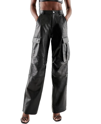 As by Df Cole Upcycled Leather Cargo Pants