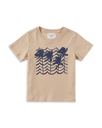Unisex Marlow Cotton Wavy Palms Graphic Tee - Little Kid, Big Kid