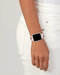 Apple Watch® Chalk Floral Print Silicone Strap, 38/40/41mm