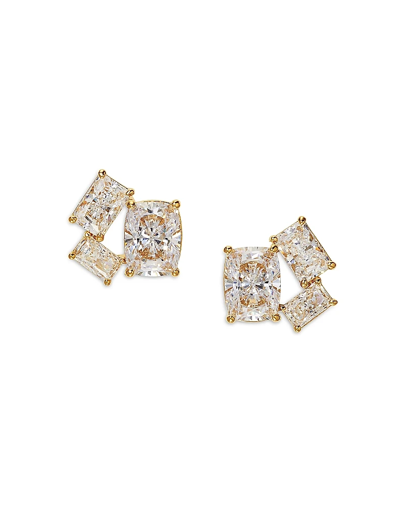 Nadri Cubic Zirconia Cluster Stud Earrings
