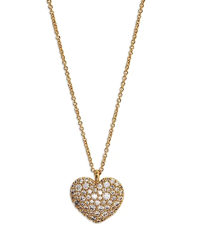 Nadri Cubic Zirconia Heart Pendant Necklace