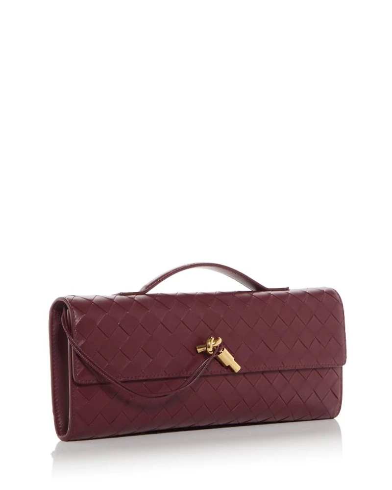 Andiamo Intrecciato Leather Clutch