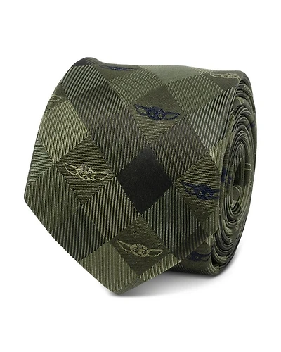 Grogu Plaid Silk Tie