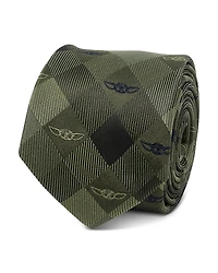 Cufflinks Inc Grogu Plaid Silk Tie