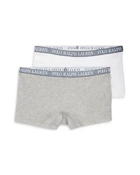 Girls' Cotton Stretch Jersey Boyshorts, Pack of 2