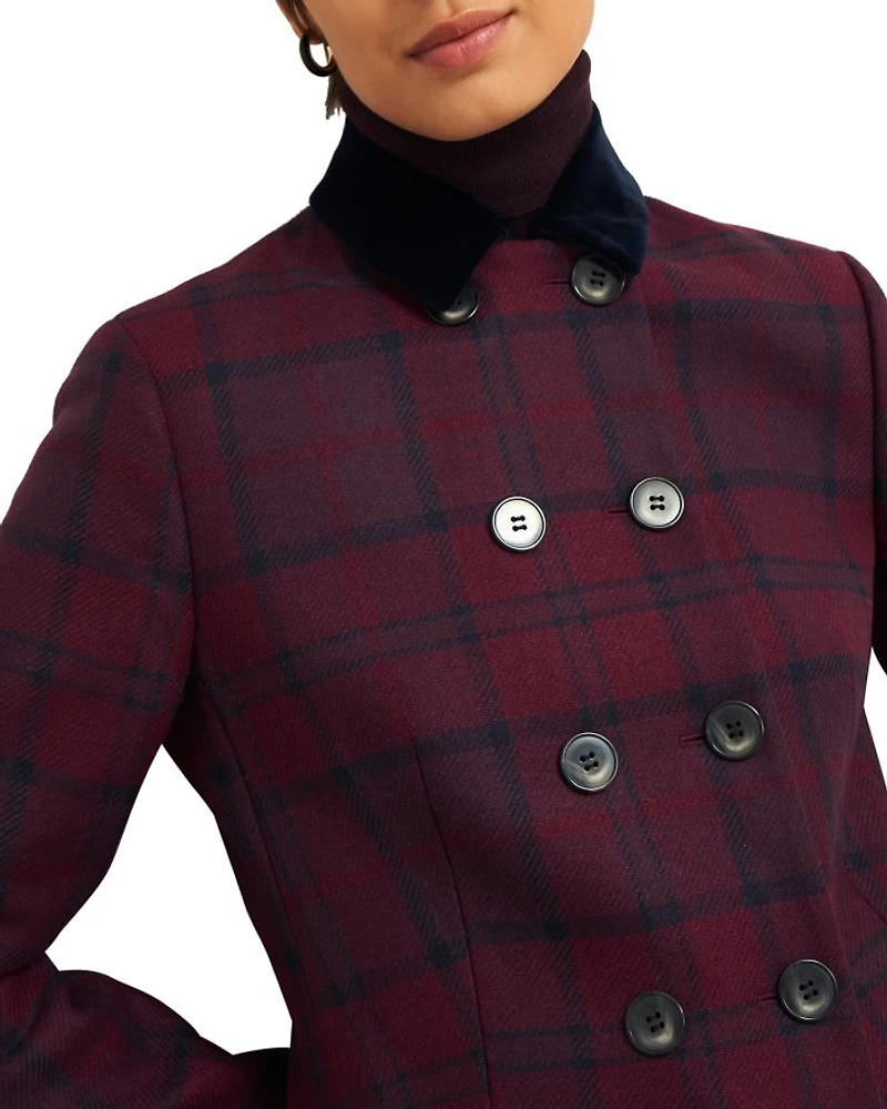 Patricia Plaid Double Breasted Coat
