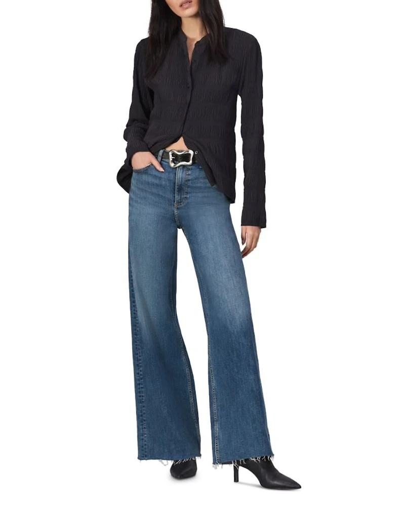Flexi Sofie High Rise Wide Leg Jeans Willow