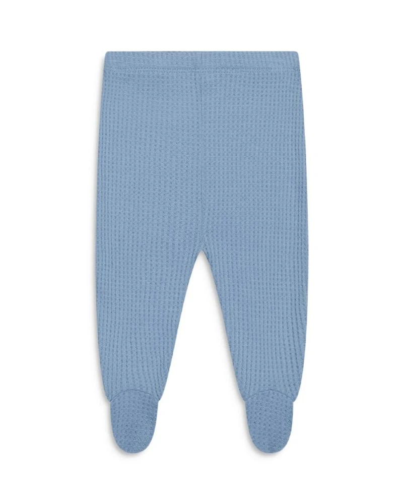 Unisex Waffle Cardigan & Footed Leggings Outfit - Baby