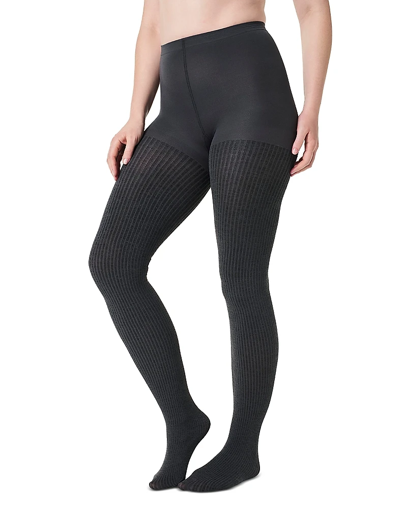 Spanx Rib Knit Shorty Tights