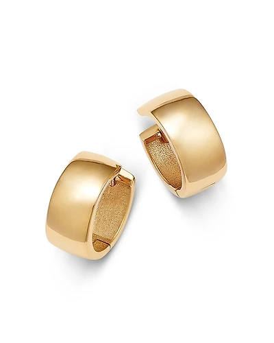 Bloomingdale's Fine Collection Polished Hinged Hoop Earrings